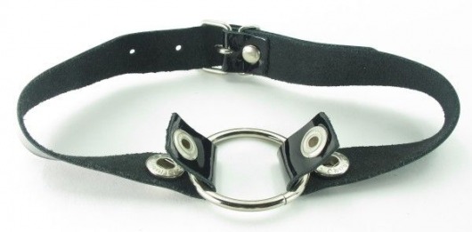 Кляп с кольцом и лаковым ремешком - БДСМ Арсенал - купить с доставкой в Твери