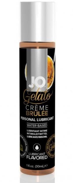 Лубрикант с ароматом крем-брюле JO GELATO CREME BRULEE - 30 мл. - System JO - купить с доставкой в Твери