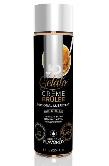 Лубрикант с ароматом крем-брюле JO GELATO CREME BRULEE - 120 мл. - System JO - купить с доставкой в Твери