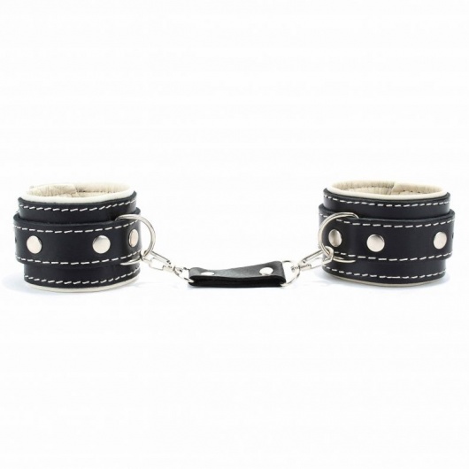 Оковы на ноги со светлым подкладом - БДСМ Арсенал - купить с доставкой в Твери