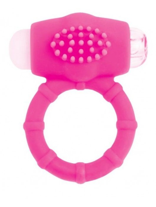 Розовое эрекционное виброкольцо A-toys - A-toys - в Твери купить с доставкой