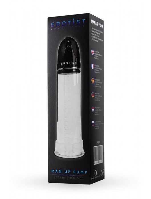 Автоматическая вакуумная помпа Man up pump - Erotist Adult Toys - в Твери купить с доставкой
