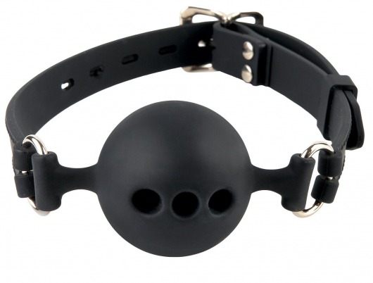 Силиконовый кляп-шар с отверстиями для дыхания Silicone Breathable Ball Gag Small - Pipedream - купить с доставкой в Твери