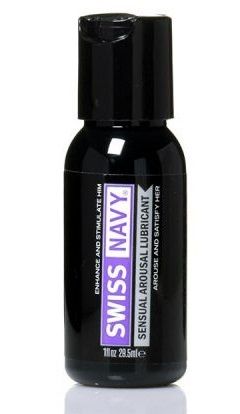 Возбуждающий гель-лубрикант на водной основе Sensual Arousal Lubricant  - 29,5 мл. - Swiss navy - купить с доставкой в Твери