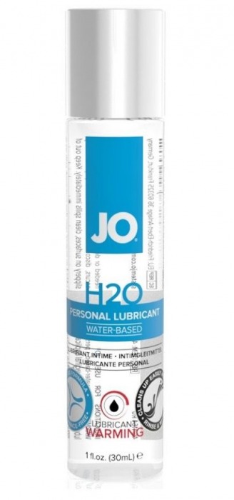 Возбуждающий лубрикант на водной основе JO Personal Lubricant H2O Warming - 30 мл. - System JO - купить с доставкой в Твери