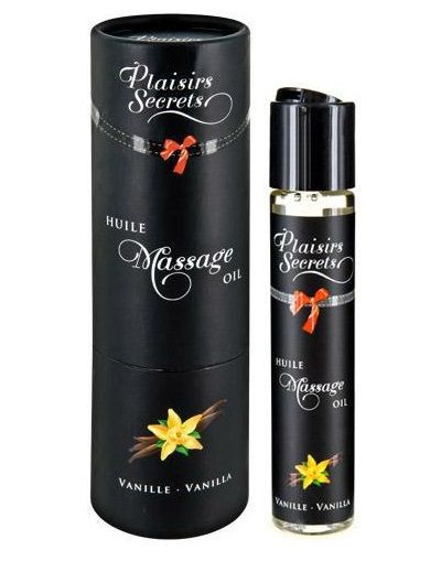 Массажное масло с ароматом ванили Huile de Massage Gourmande Vanille - 59 мл. - Plaisir Secret - купить с доставкой в Твери