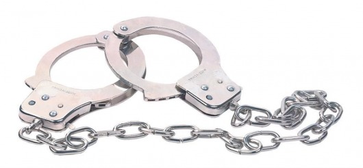 Наручники из металла с длинной цепочкой CHROME HANDCUFFS METAL HANDCUFFS W. KEY - NMC - купить с доставкой в Твери