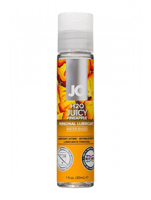 Смазка с ароматом ананаса JO Flavored Juicy Pineapple - 30 мл. - System JO - купить с доставкой в Твери