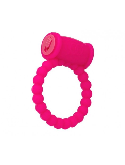 Розовое виброкольцо на пенис A-toys из силикона - A-toys - в Твери купить с доставкой