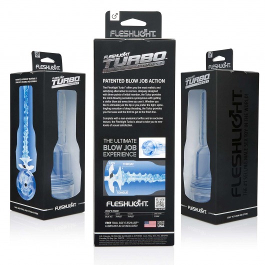 Мастурбатор Fleshlight Turbo - Trust Blue Ice - Fleshlight - в Твери купить с доставкой