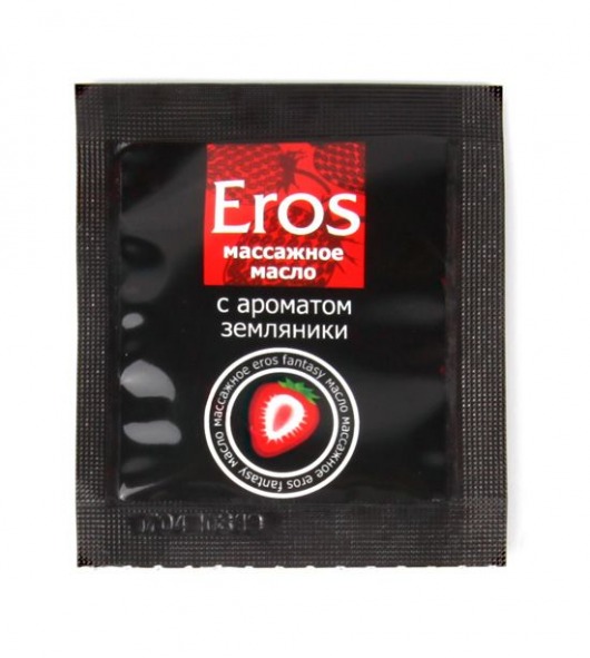 Пробник массажного масла с ароматом земляники Eros fantasy - 4 гр. - Биоритм - купить с доставкой в Твери
