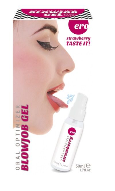 Увлажняющий гель для орального секса с ароматом клубники - 50 мл. - Ero - купить с доставкой в Твери