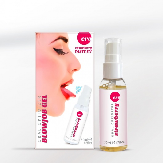 Увлажняющий гель для орального секса с ароматом клубники - 50 мл. - Ero - купить с доставкой в Твери