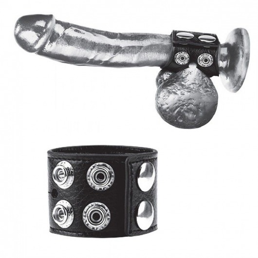 Ремень на член и мошонку 1.5  Cock Ring With Ball Strap - BlueLine - купить с доставкой в Твери