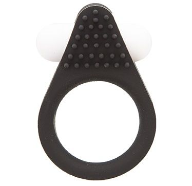 Чёрное эрекционное кольцо LIT-UP SILICONE STIMU RING 1 BLACK - Dream Toys - в Твери купить с доставкой