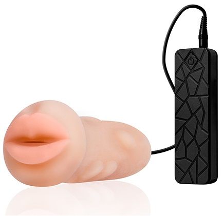 Мастурбатор-ротик с вибрацией REALSTUFF VIBRATING MASTURBATOR MOUTH - Dream Toys - в Твери купить с доставкой