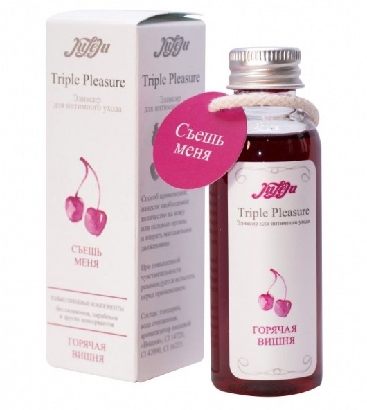 Эликсир Triple Pleasure  Горячая вишня  - 65 гр. - JULEJU - купить с доставкой в Твери