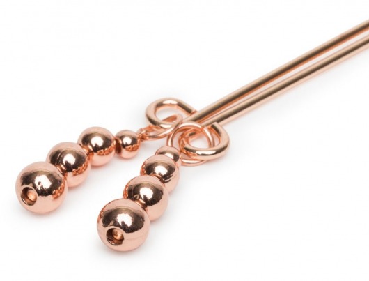 Золотистые зажимы для сосков и клитора All Sensation Nipple and Clitoral Chain - Fifty Shades of Grey - купить с доставкой в Твери