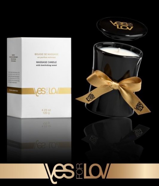 Массажная аромасвеча BEWITCHING MASSAGE CANDLE - 120 мл. - YESforLOV - купить с доставкой в Твери