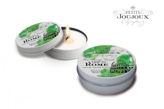 Массажная свеча Petits Joujoux Rome с ароматом грейпфрута и бергамота - 33 гр. - MyStim - купить с доставкой в Твери