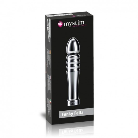 Ребристый фаллоимитатор для электростимуляции Funky Fella Rill Dildo - 13 см. - MyStim - купить с доставкой в Твери