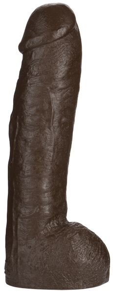 Большая насадка для трусиков Vac-U-Lock Realistic Hung - 31,7 см. - Doc Johnson - купить с доставкой в Твери