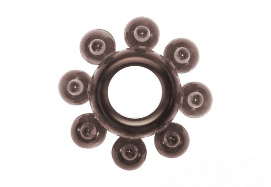 Чёрное эрекционное кольцо Rings Bubbles - Lola Games - в Твери купить с доставкой