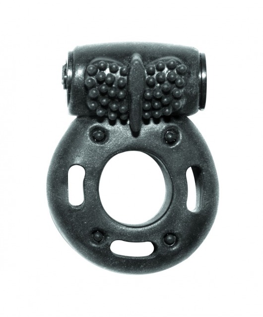 Черное эрекционное кольцо с вибрацией Rings Axle-pin - Lola Games - в Твери купить с доставкой