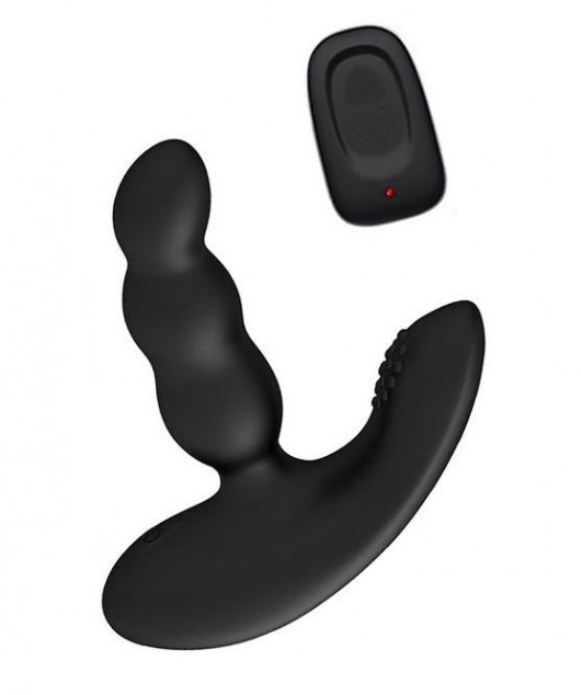 Черный силиконовый стимулятор простаты Levett Nitoc с пультом ДУ - Levett - в Твери купить с доставкой