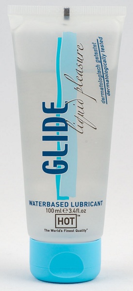 Интимная смазка на водной основе Glide - 100 мл. - HOT - купить с доставкой в Твери