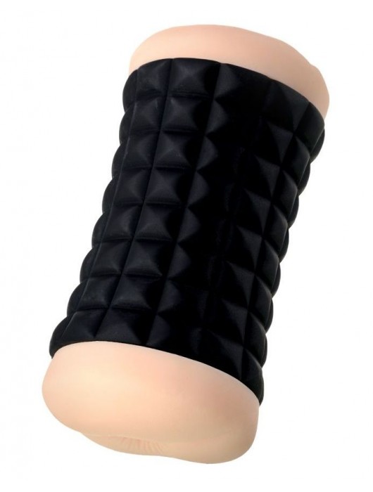 Двухсторонний мастурбатор JOS JANICE в черном цилиндре - JOS - в Твери купить с доставкой