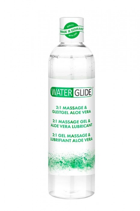 Гель-смазка 2-в-1 MASSAGE   LUBRICANT ALOE VERA - 300 мл. - Waterglide - купить с доставкой в Твери