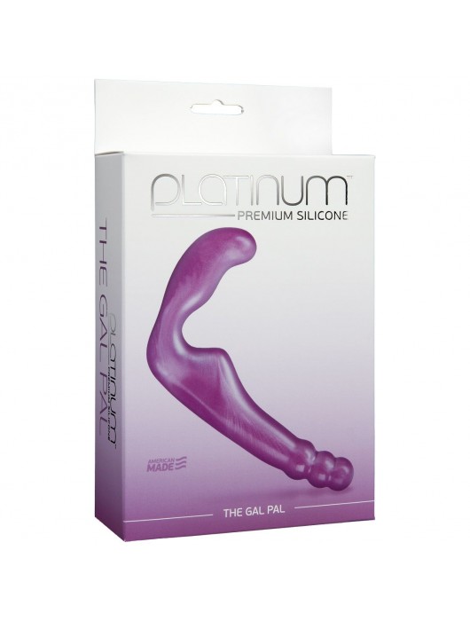 Безремневой фиолетовый страпон из силикона The Gal Pal - 17 см. - Doc Johnson - купить с доставкой в Твери