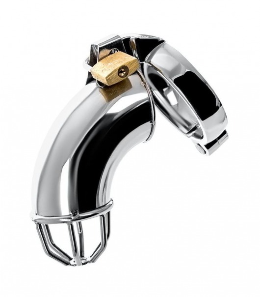 Серебристый мужской пояс верности TOYFA Metal - ToyFa - купить с доставкой в Твери