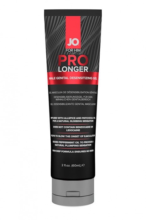 Гель-пролонгатор умеренного действия для мужчин JO Prolonger Gel – 60 мл. - System JO - купить с доставкой в Твери