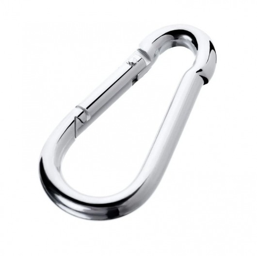 Серебристый карабин TOYFA Metal - ToyFa - купить с доставкой в Твери