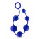 Синяя анальная цепочка 16 Inch Silicone Anal Beads - 40,6 см. - Blush Novelties