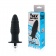 Черная ребристая вибровтулка с ограничителем - 9 см. - Sex Expert в Твери Черная ребристая вибровтулка с ограничителем - 9 см. - Sex Expert