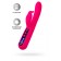 Ярко-розовый вибратор с клиторальной стимуляцией Rablock - 23,5 см. - ToyFa купить в Твери с доставкой в Orgasmix.ru Ярко-розовый вибратор с клиторальной стимуляцией Rablock - 23,5 см. - ToyFa