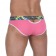 Розовые мужские трусы-слипы с пикантными вырезами под поясом - VAN BAAM купить с доставкой Розовые мужские трусы-слипы с пикантными вырезами под поясом - VAN BAAM купить с доставкой