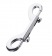 Серебристый двухсторонний карабин TOYFA Metal - ToyFa - купить с доставкой в Твери